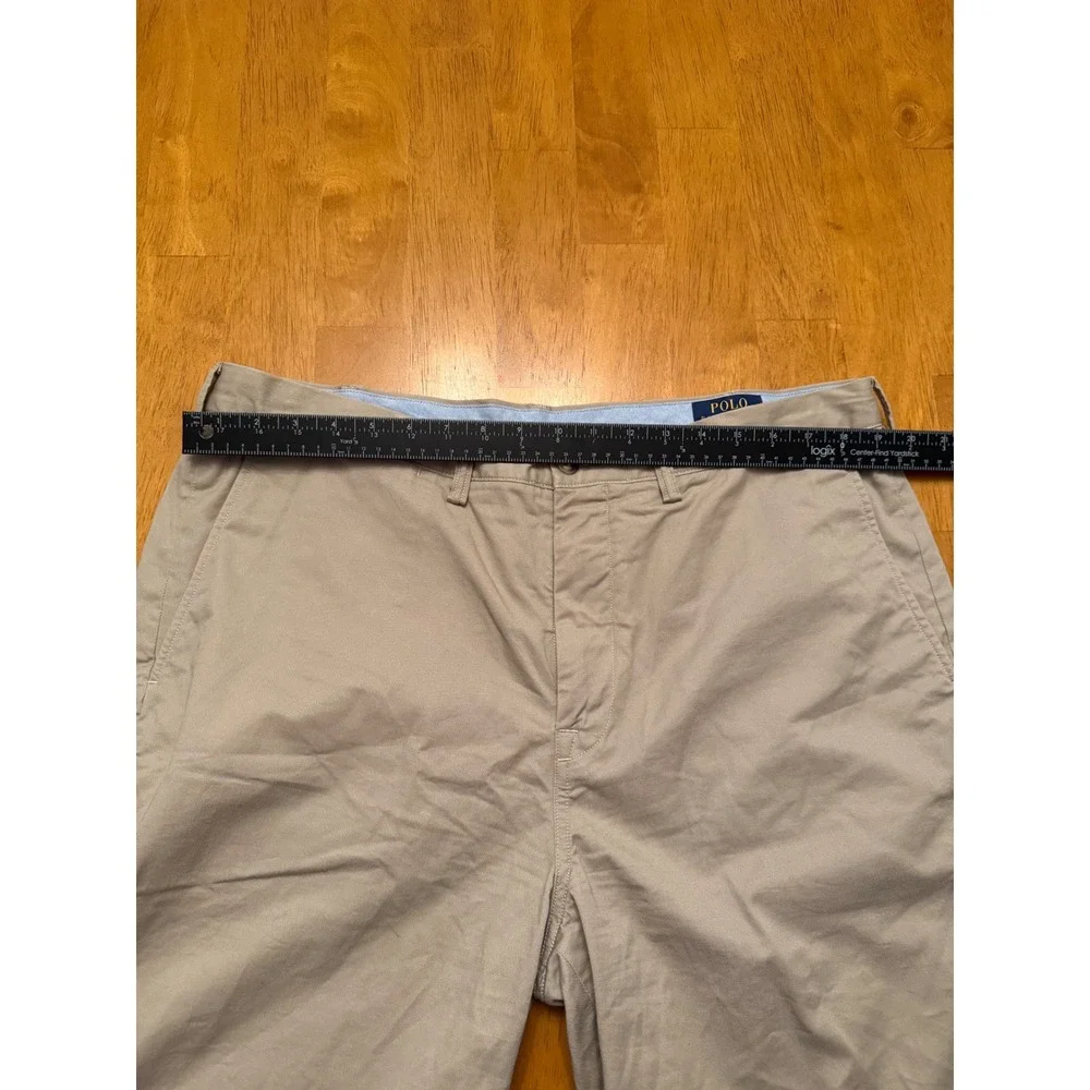 Polo Ralph Lauren Mens Stretch Classic Fit Chino Shorts Khaki Tan Size 38
